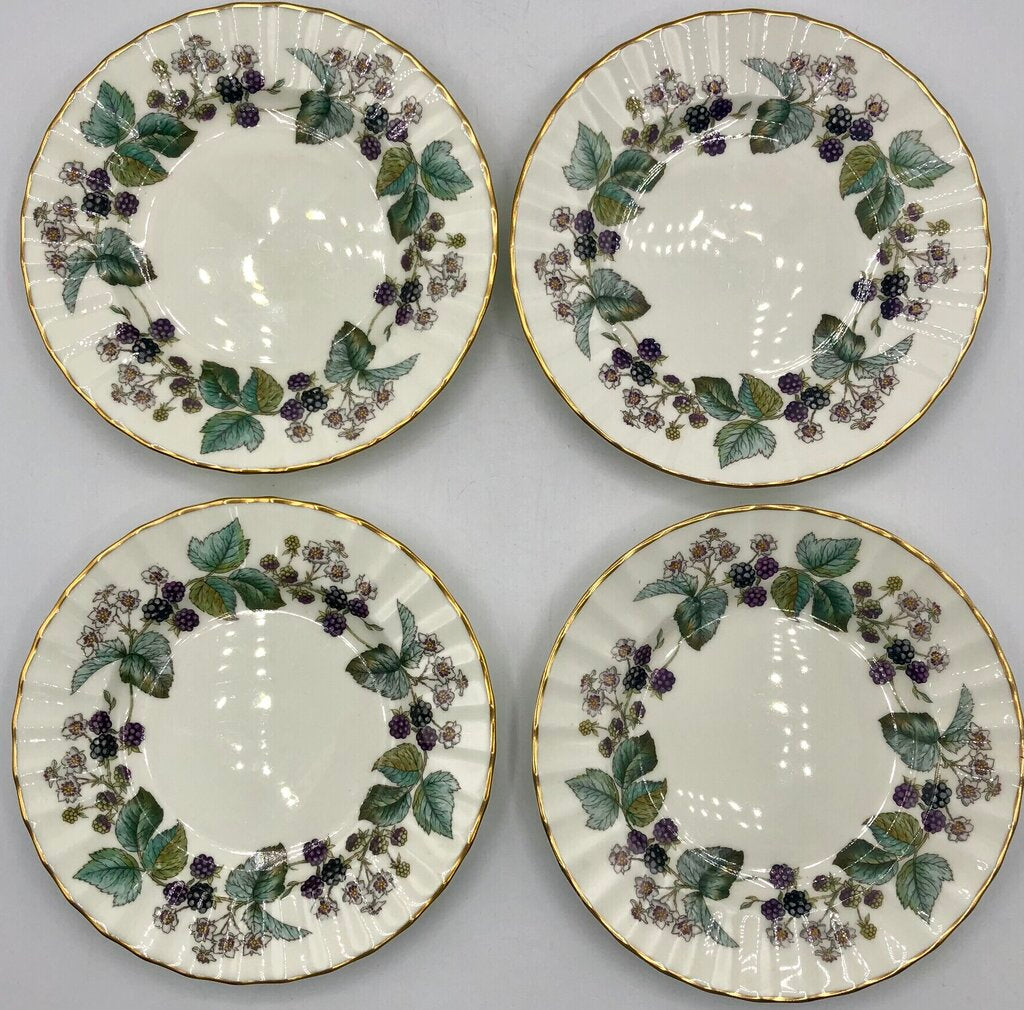 Set of 4 Royal Worcester “Lavinia” 6” Bread Plates /b