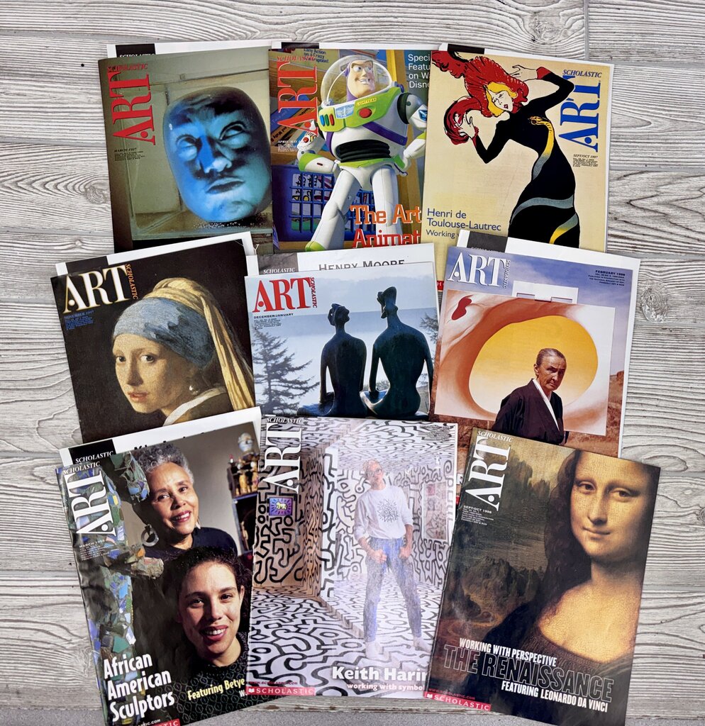 Set of 27 Scholatic Art Teacher’s Editions Random Editions from 1995-2000 /j