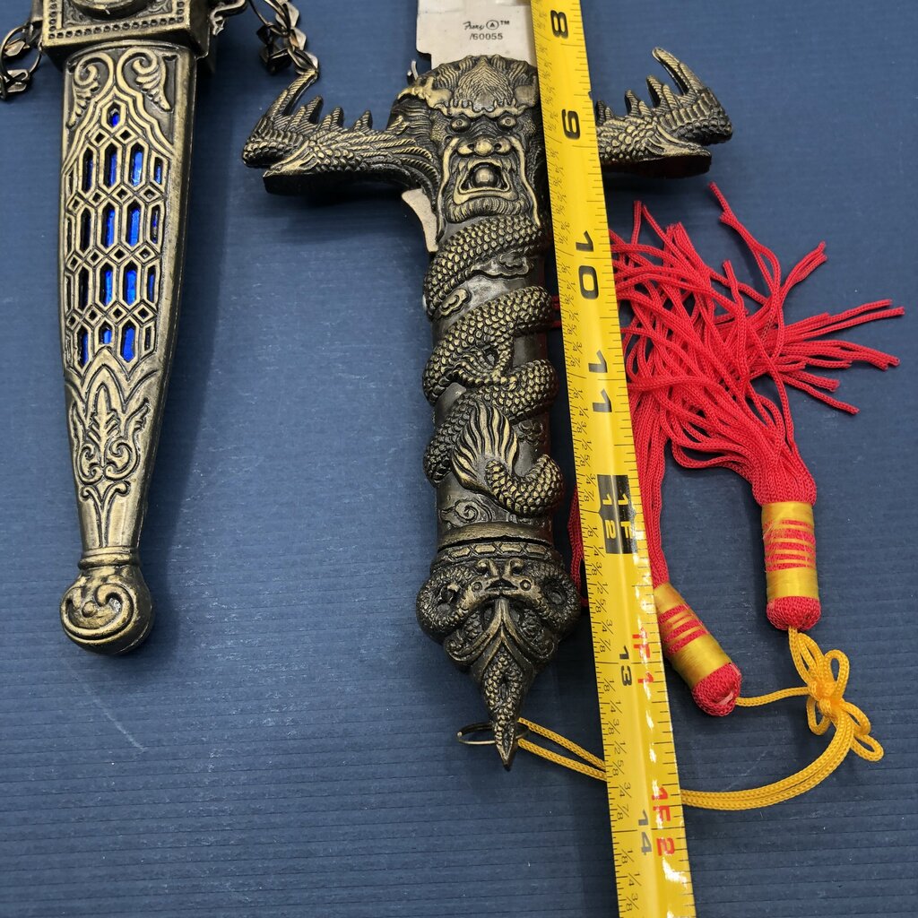 Lion Pride Blue Dragon Dagger w/ Sheath /b
