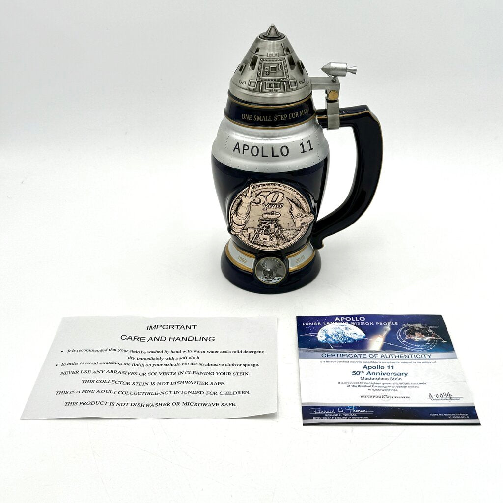 Bradford Exchange Apollo 11 50th Anniversary Collectable Stein
