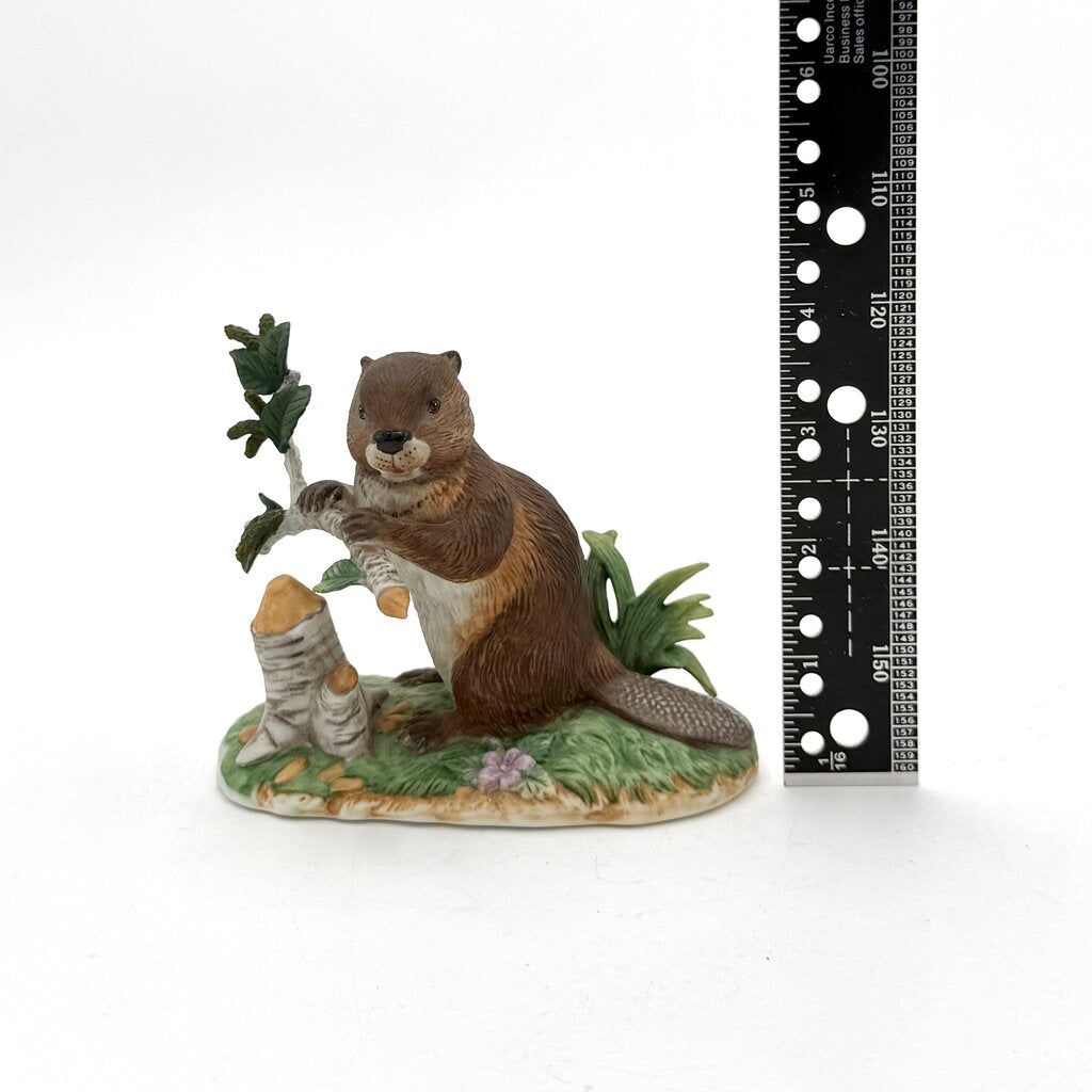 VTG Lenox Woodland Worker American Beaver Porcelain Figurine 1994
