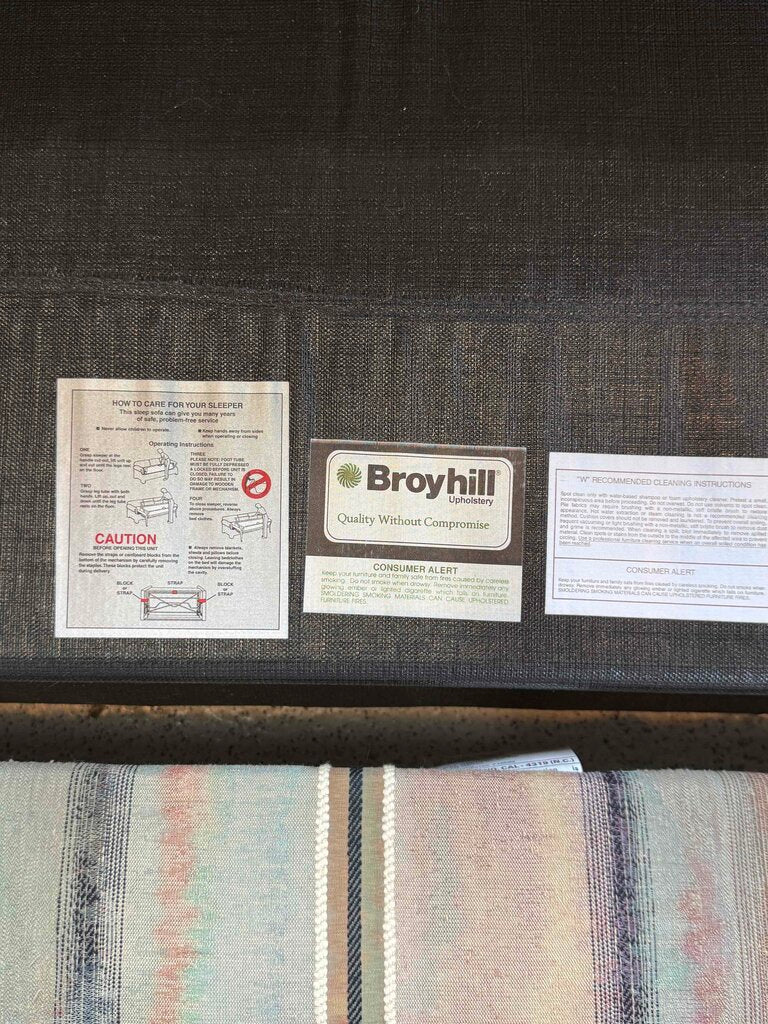 Broyhill Pullout Sleeper Sofa with Pillows