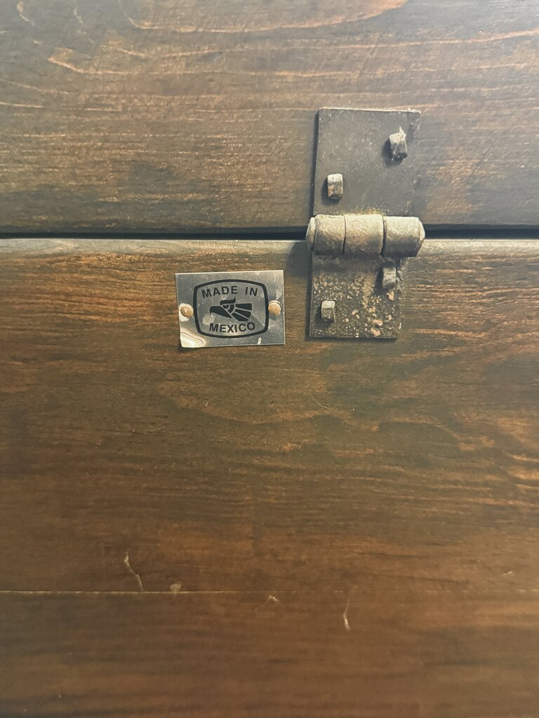 Mexican Dark Brown Solid Wood Trunk