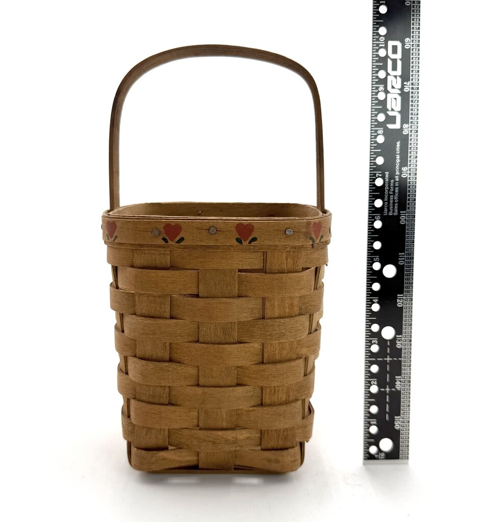 Longaberger 1985 Handwoven Square Storage Basket