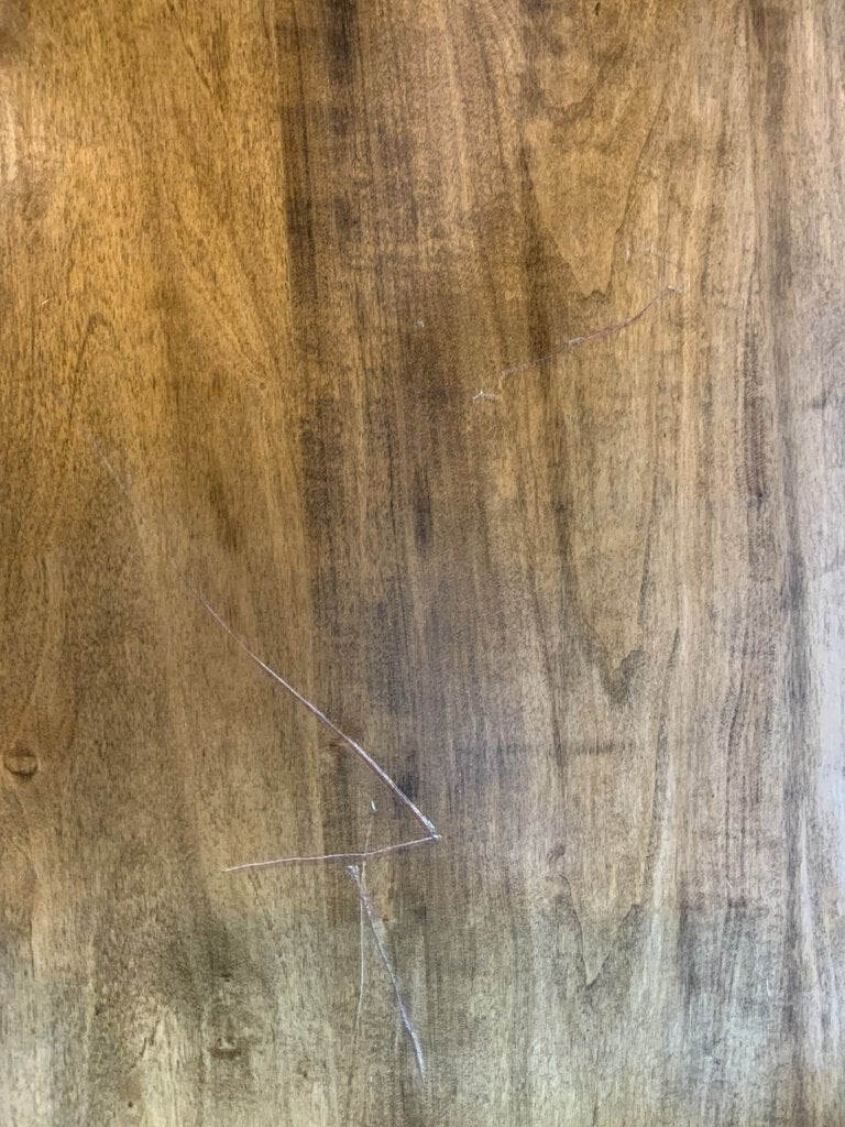 Scalloped Warm Oak Desk