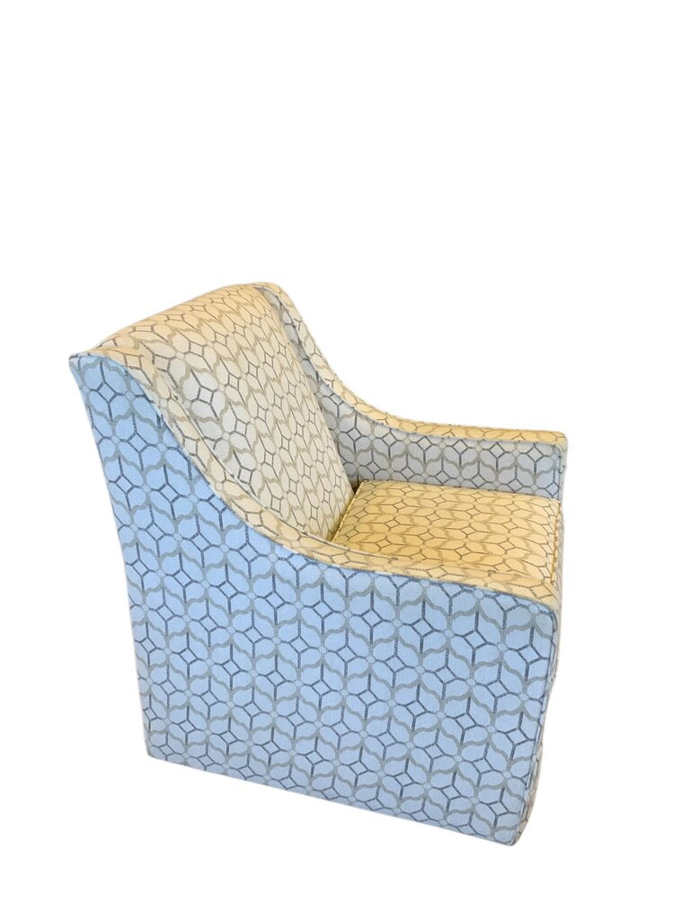 White Chair With Pattern