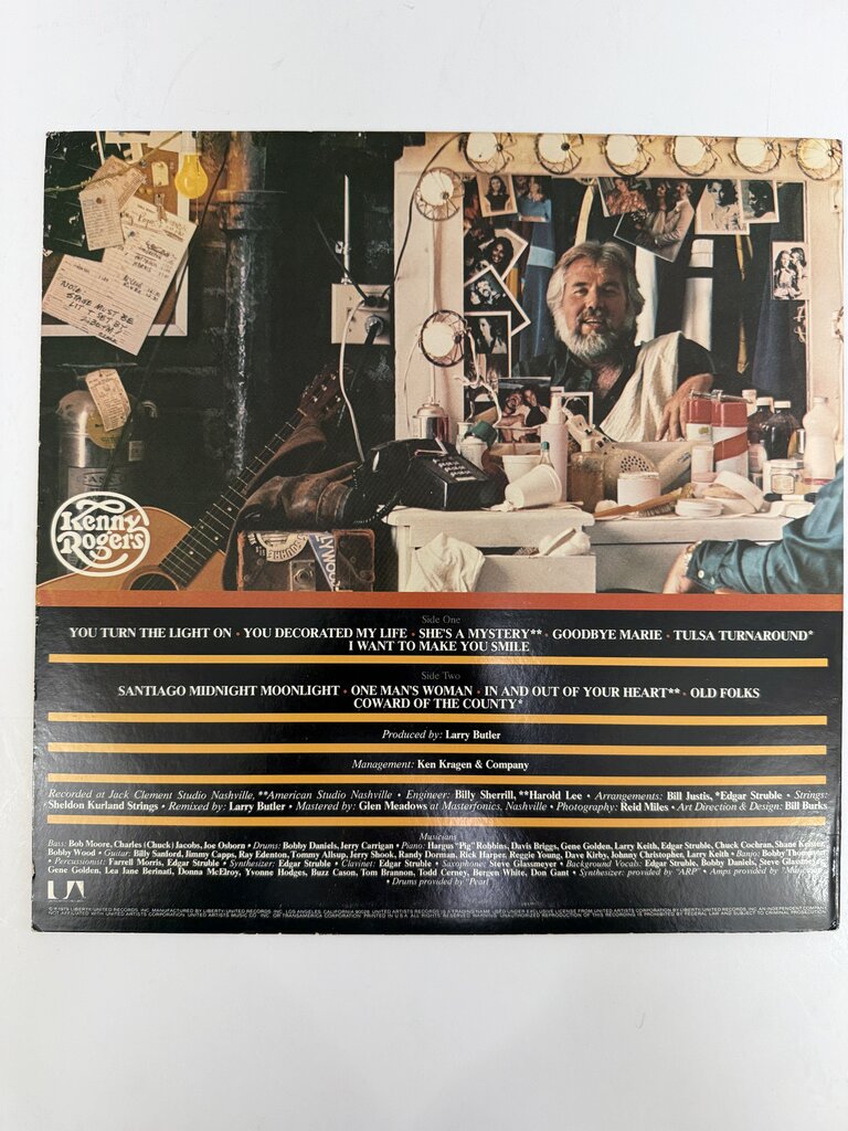 “Kenny” Vinyl Record Album by Kenny Rogers 1979 /ro