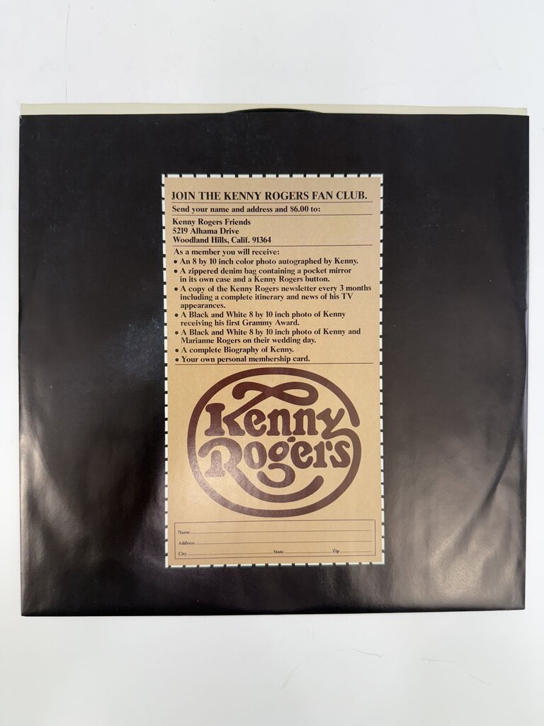 “Kenny” Vinyl Record Album by Kenny Rogers 1979 /ro