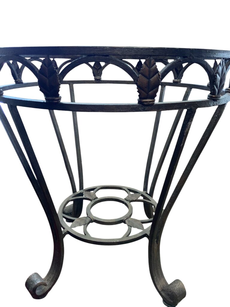 Thomasville Glass Top Tall Table