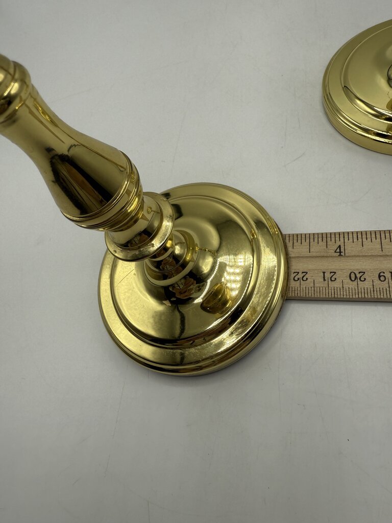 Baldwin Brass 7” tall Set of 2 Candlestick Holders /rw