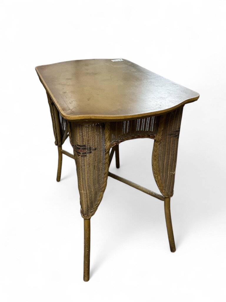 1930's Wicker Console Table
