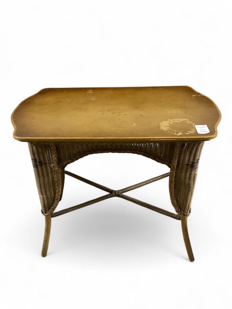 1930's Wicker Console Table
