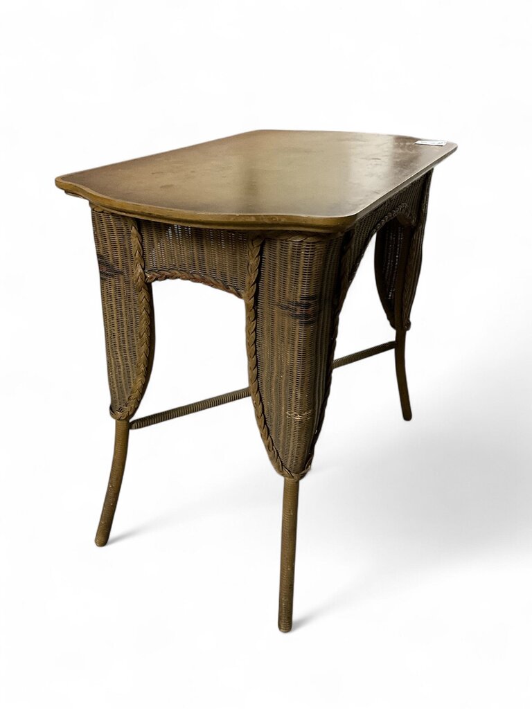 1930's Wicker Console Table