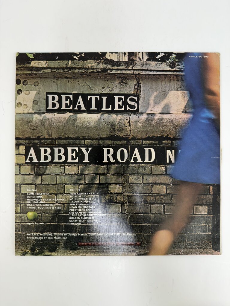 VTG The Beatles Abbey Road Vinyl Album Apple SO-383 /ro