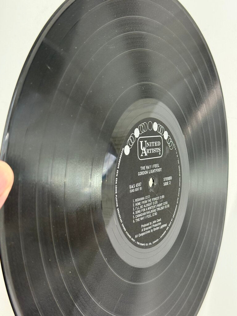 VTG Vinyl Record Album Gordon Lightfoot The Way I Feel /ro