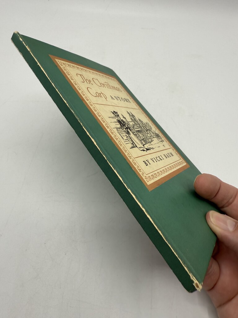 VTG 1941 The Christmas Carp A Story by Vicki Baum Hardcover Book /rb