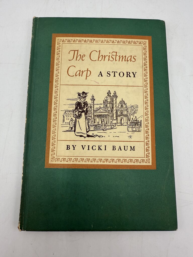 VTG 1941 The Christmas Carp A Story by Vicki Baum Hardcover Book /rb