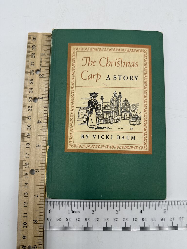 VTG 1941 The Christmas Carp A Story by Vicki Baum Hardcover Book /rb