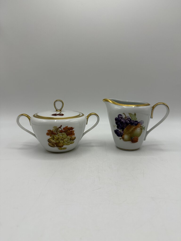 E&R Golden Crown ORCHARD Harvest Bavaria Sugar & Creamer /roh