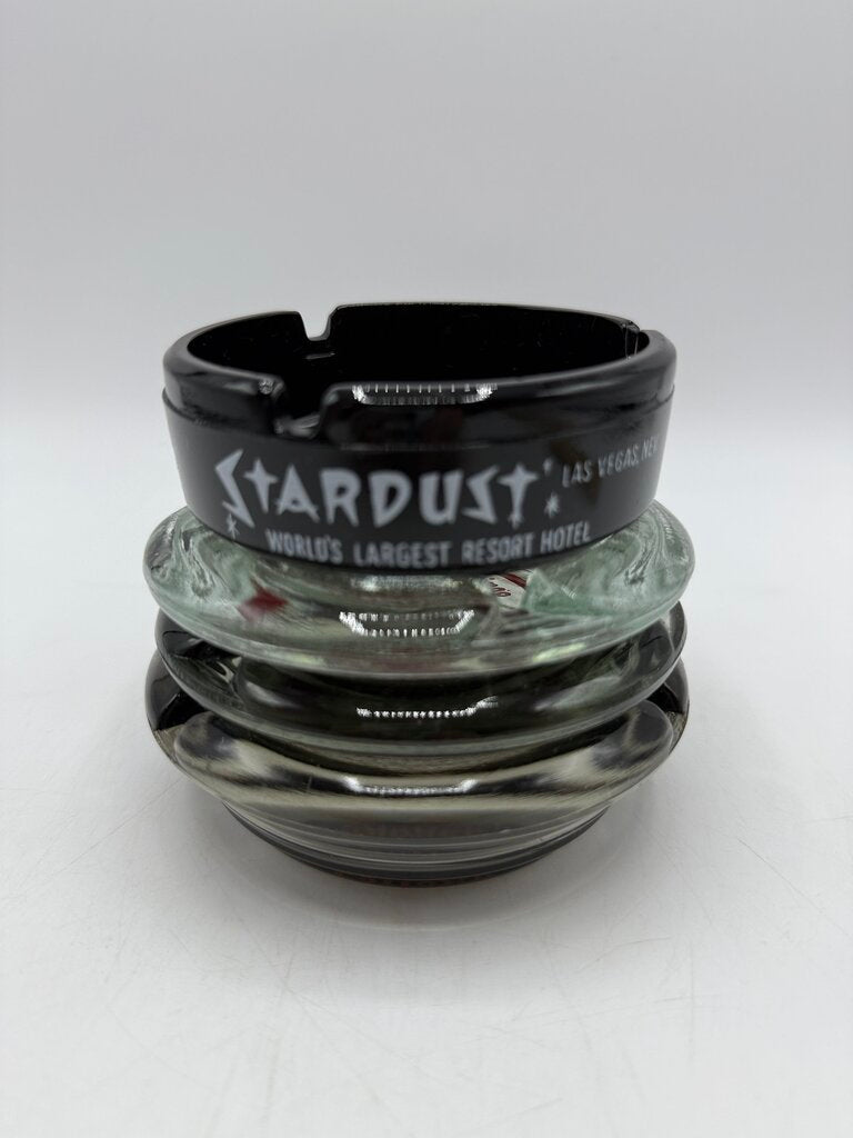 Lot of.4 Vintage Glass Ash Tray Casino Las Vegas NV /roh