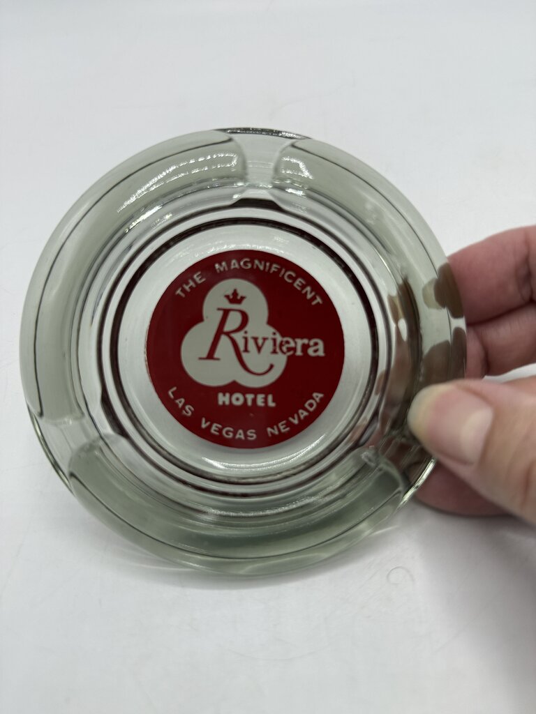 Lot of.4 Vintage Glass Ash Tray Casino Las Vegas NV /roh