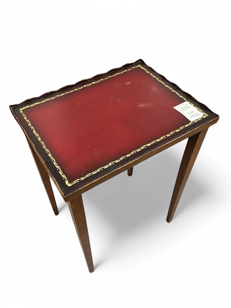 Leather Top Nesting Tables Set of 3