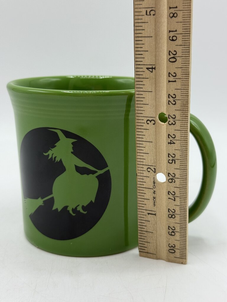 VTG Fiestaware Halloween Shamrock Green Witch Java Mug 12 oz. /rb