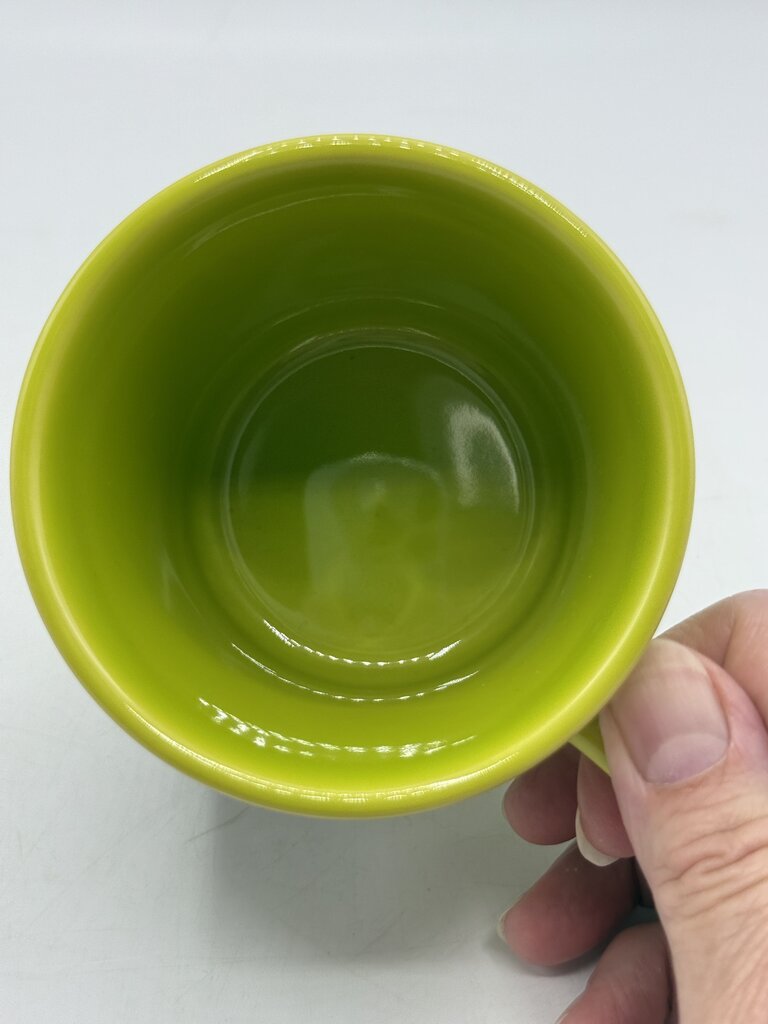 Fiestaware Halloween Boo Cat Lemongrass Green Java Mug /rb
