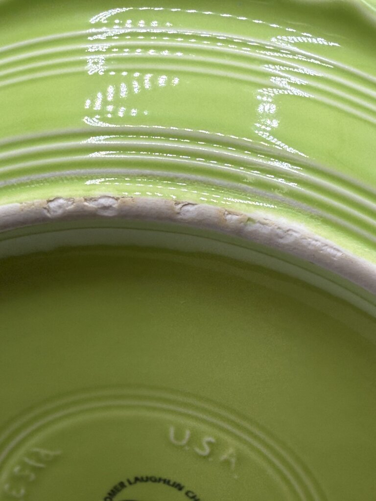 Fiesta Pie Serving Plate Chartreuse Green 10 1/4” /rb