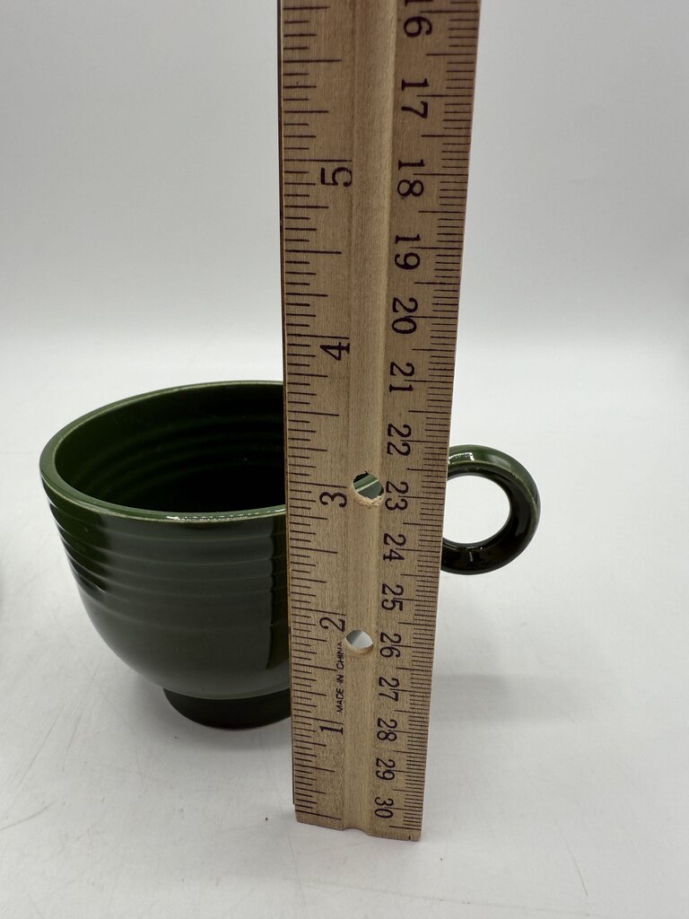 Vintage Fiesta Forest Green 3 pc. Cup Saucer Plate /rb