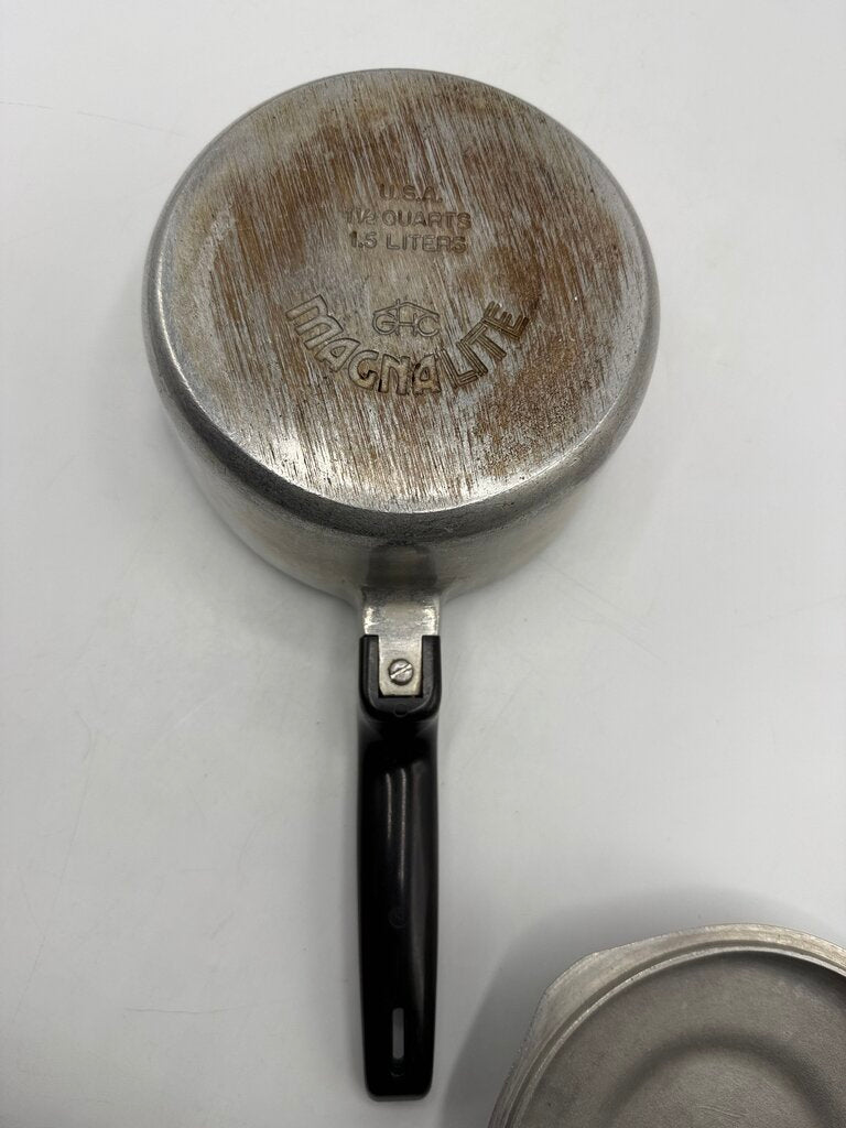 Vintage GHC Magnalite 1.5 Quart Sauce Pan w/Lid USA /rw
