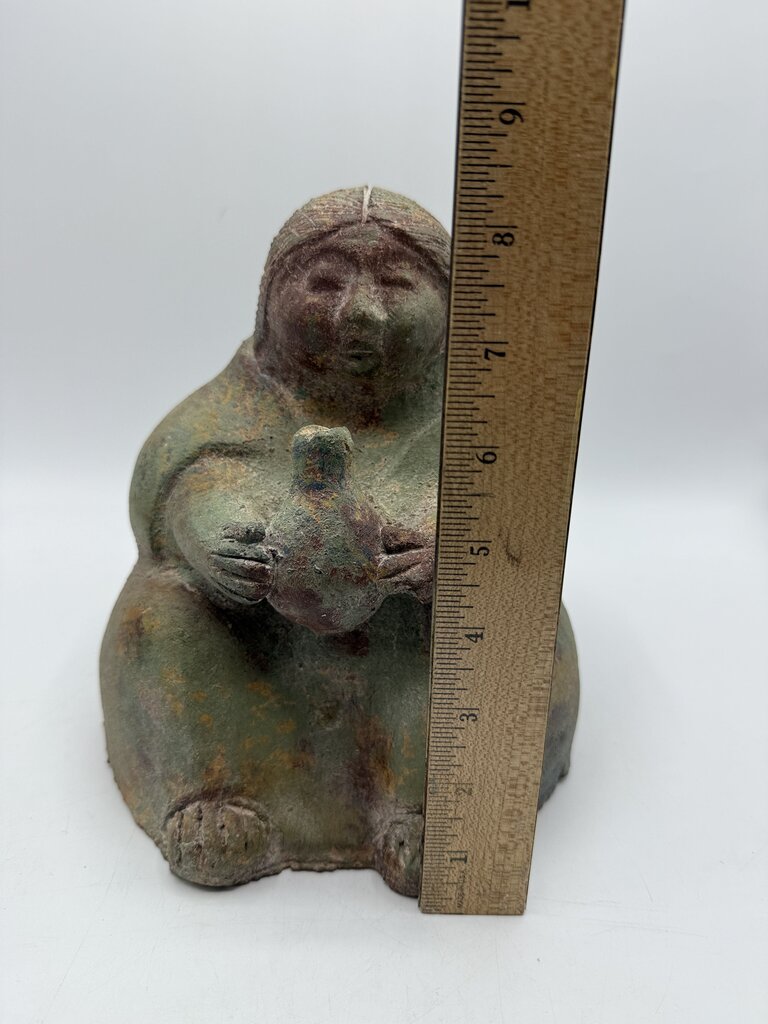 Mexican Folk Art Handmade Seated Abuela (Grandmother) /rw