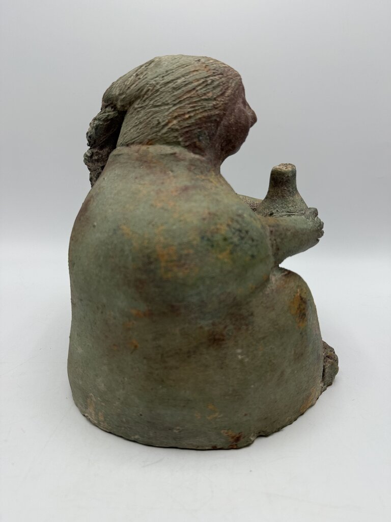 Mexican Folk Art Handmade Seated Abuela (Grandmother) /rw