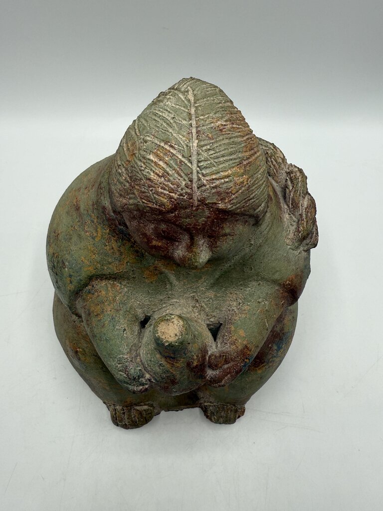 Mexican Folk Art Handmade Seated Abuela (Grandmother) /rw