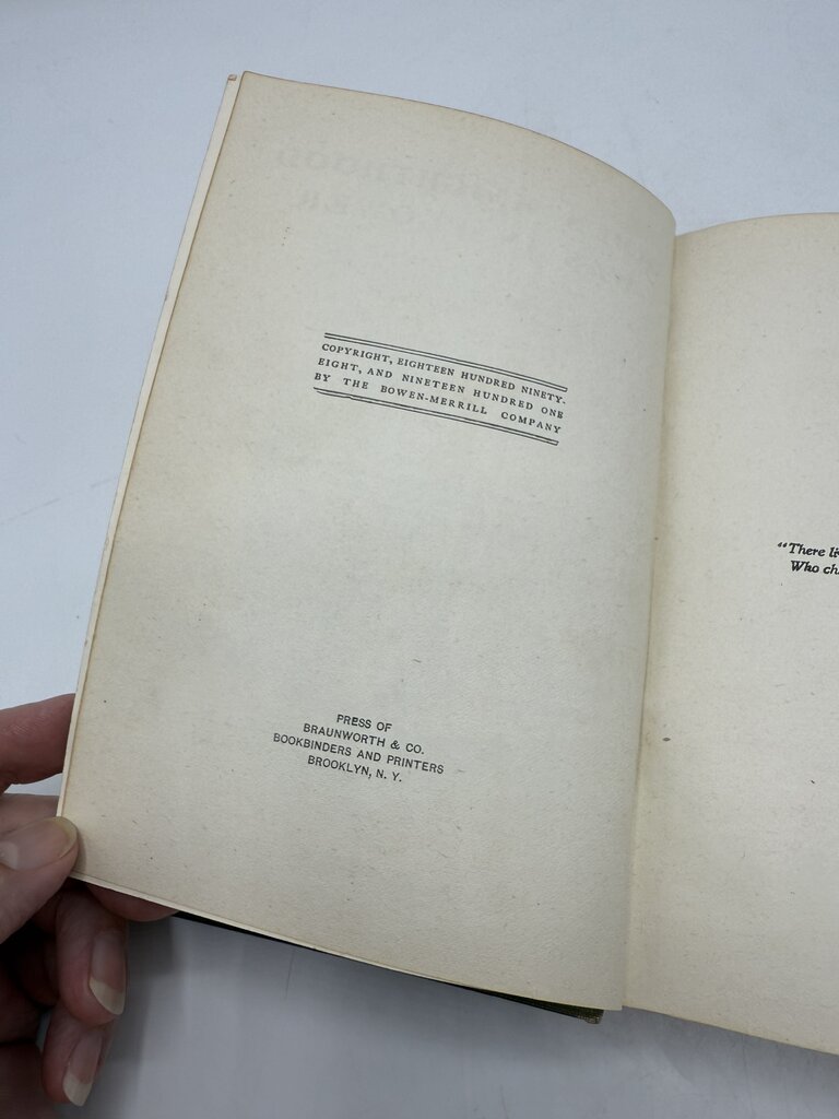 1901 Hard Cover Book “When Knighthood Was In FlowerPower” by Edwin Caskoden /rb