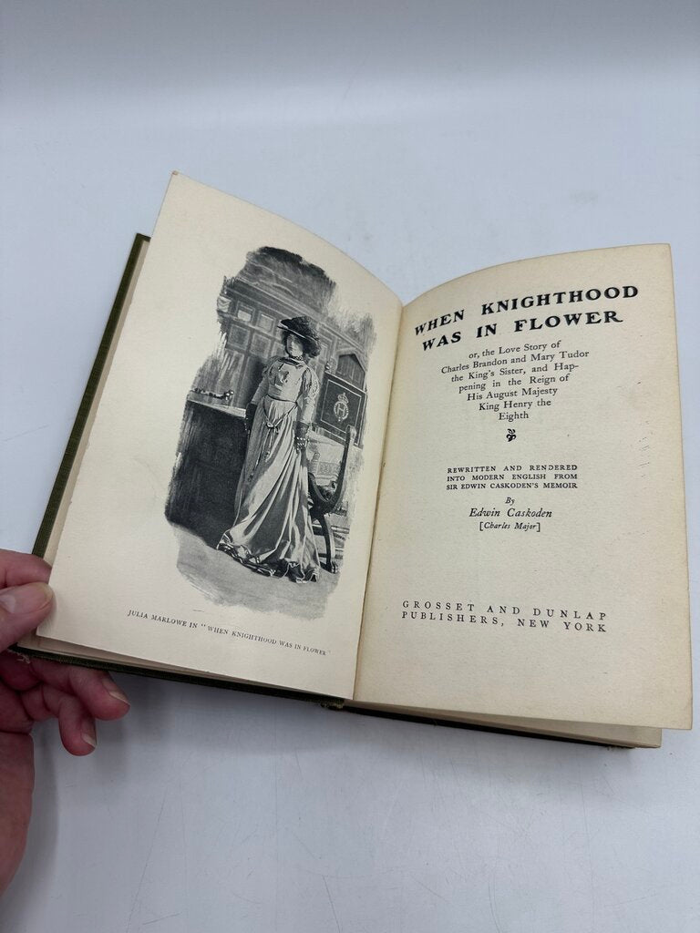 1901 Hard Cover Book “When Knighthood Was In FlowerPower” by Edwin Caskoden /rb