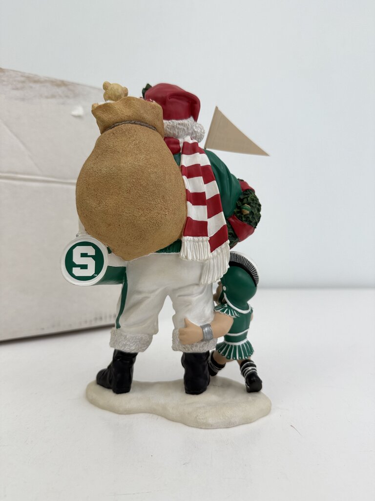 MSU Santa Figurine Danbury Mint 9” Tall /rw