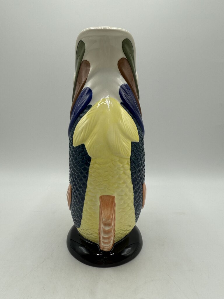 Dartmouth Wade Ceramic Koi Fish Gluggle Jug 8.5” Gurgle Pitcher /rw