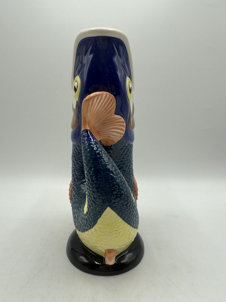 Dartmouth Wade Ceramic Koi Fish Gluggle Jug 8.5” Gurgle Pitcher /rw