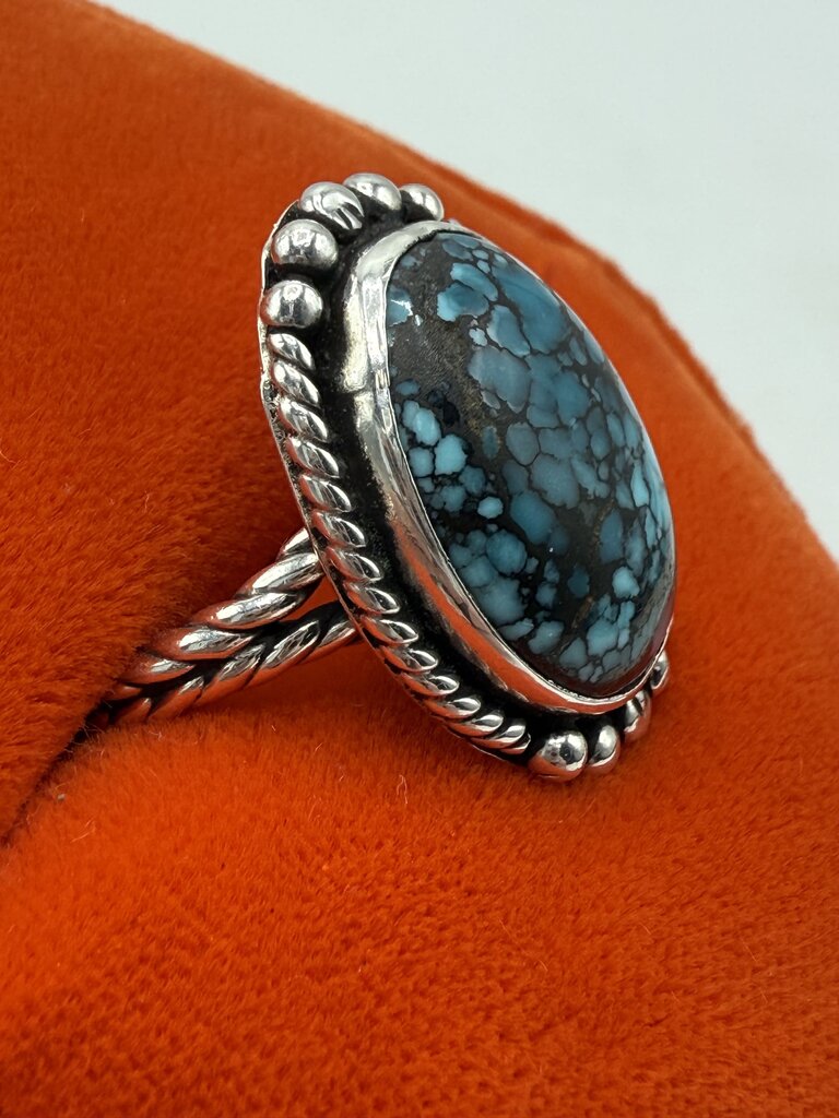 Sterling Silver Turquoise Stone Ring size 10 /ro