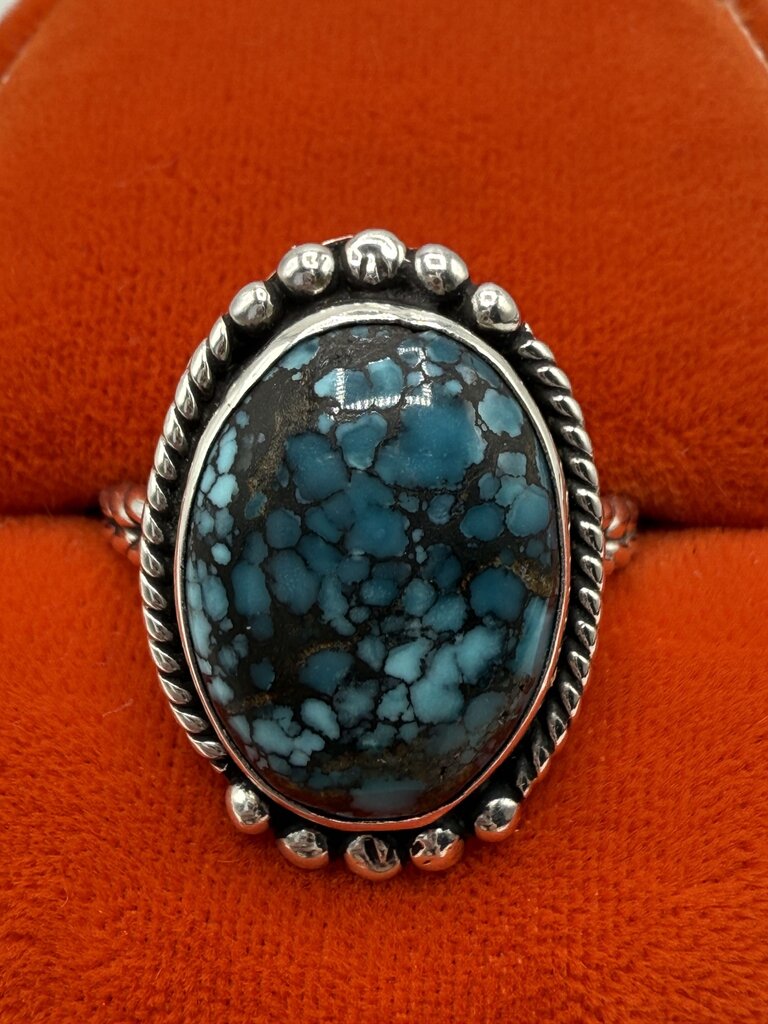 Sterling Silver Turquoise Stone Ring size 10 /ro