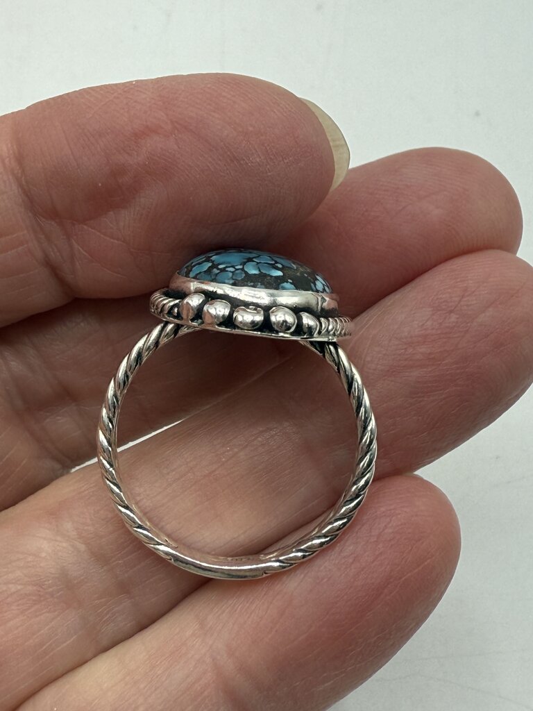 Sterling Silver Turquoise Stone Ring size 10 /ro