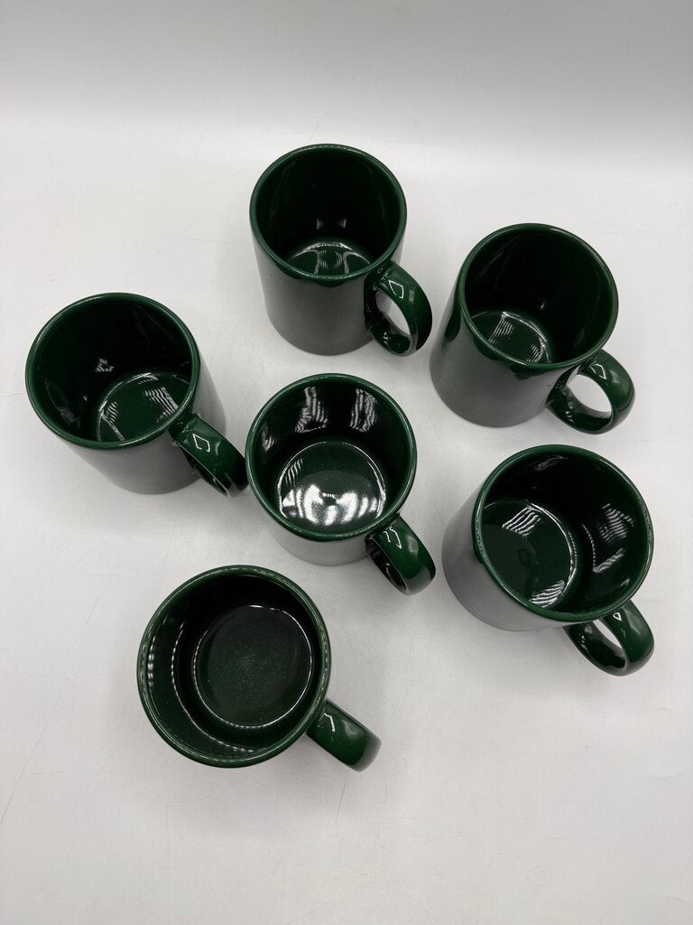 Waechtersbach Solid Color Hunter Green Mugs Set of 6 /rb