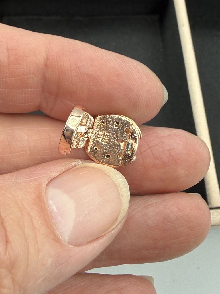 Authentic Pandora Reflexions Pink Ladybird Clip Charm 925 Rose Gold /ro