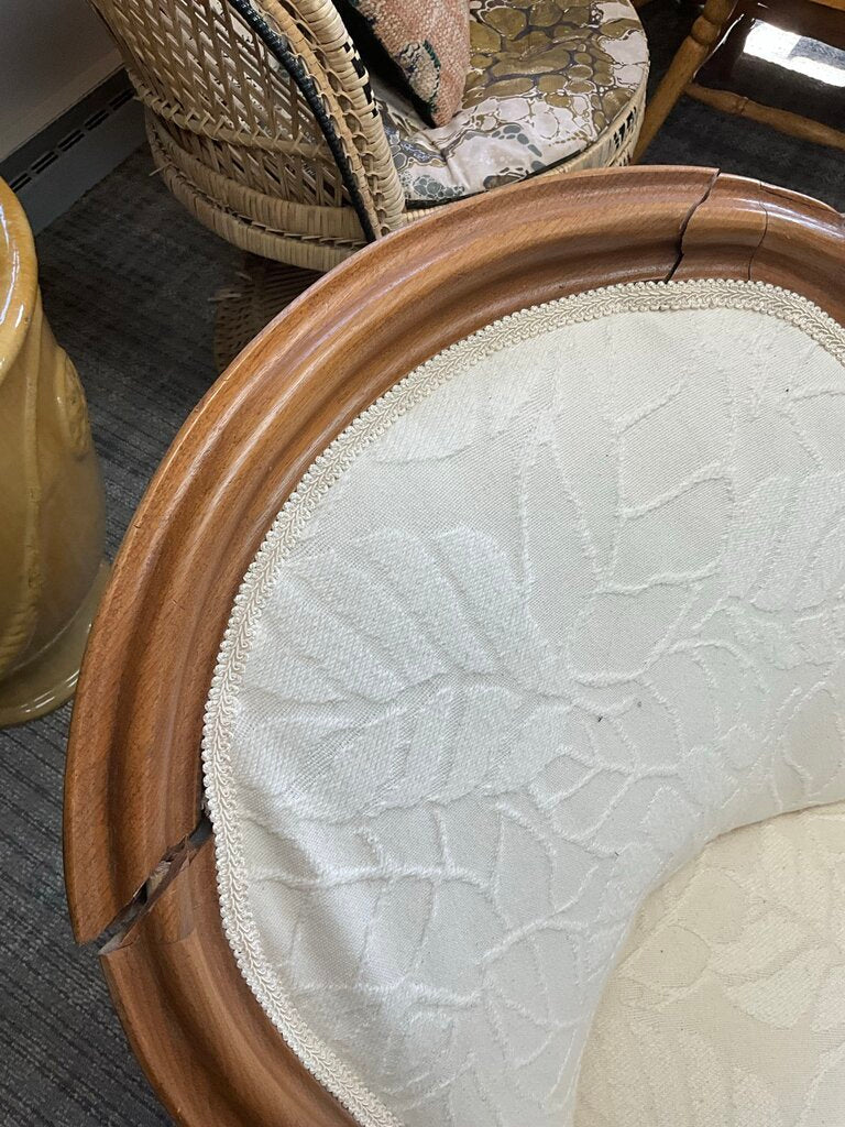 Victorian Antique Carved Love Seat (AS IS)