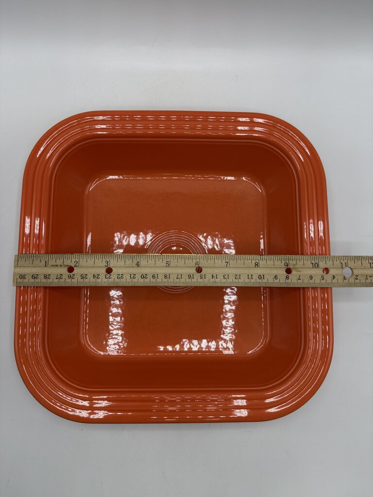 Homer Laughlin Fiesta Persimmon 10.5” Square Serving Dish /rb