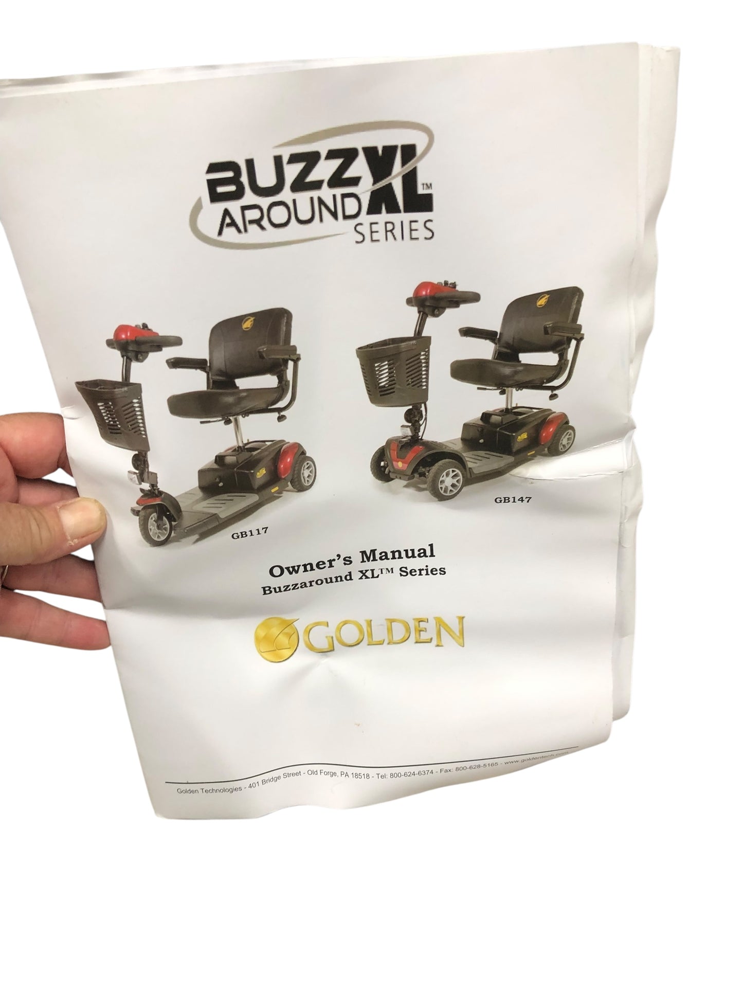 Golden Technologies Buzzaround XL Portable Mobility Scooter GB117S /b