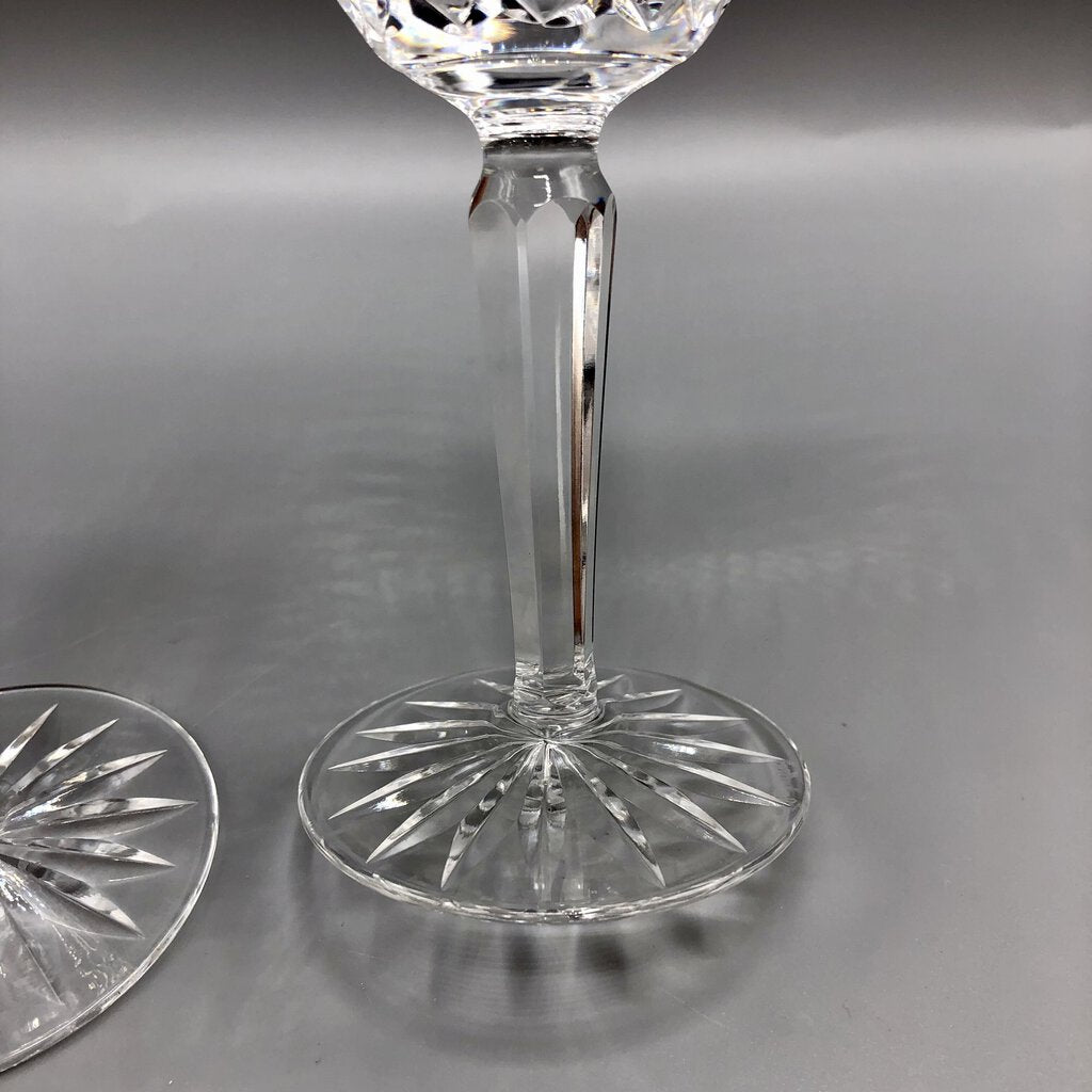 Set of 2 Waterford Crystal “Glengarriff” 6 1/2” Claret Wine Glasses /b