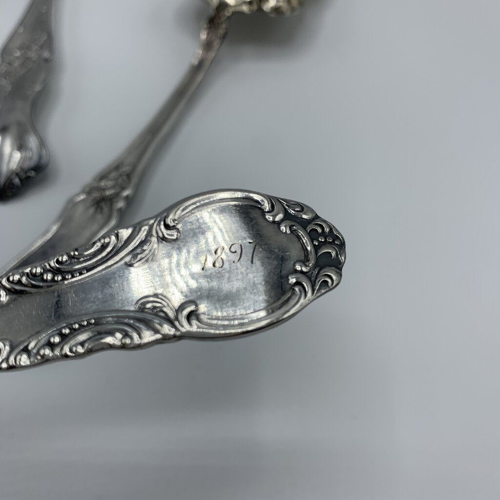Antique Silverplate Serveware Set/5 /hg