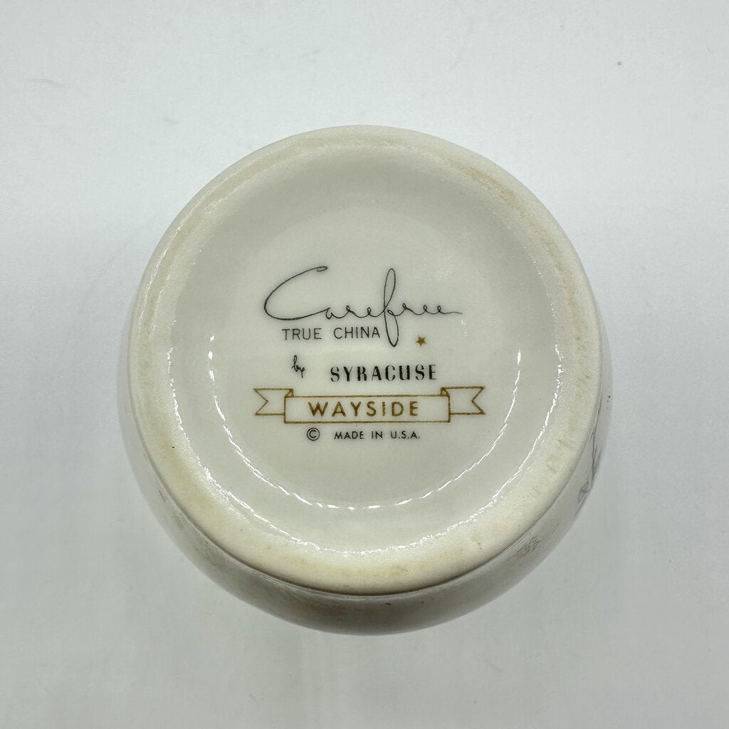 Vintage Wayside By Syracuse Cream & Sugar Set /cb